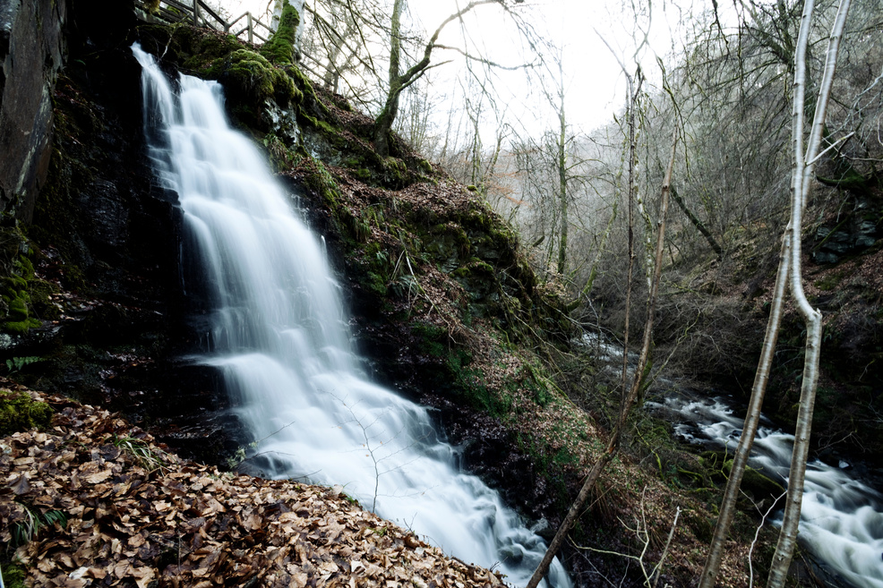 Waterfalls in the Birks of Aberfeldy, Scotland